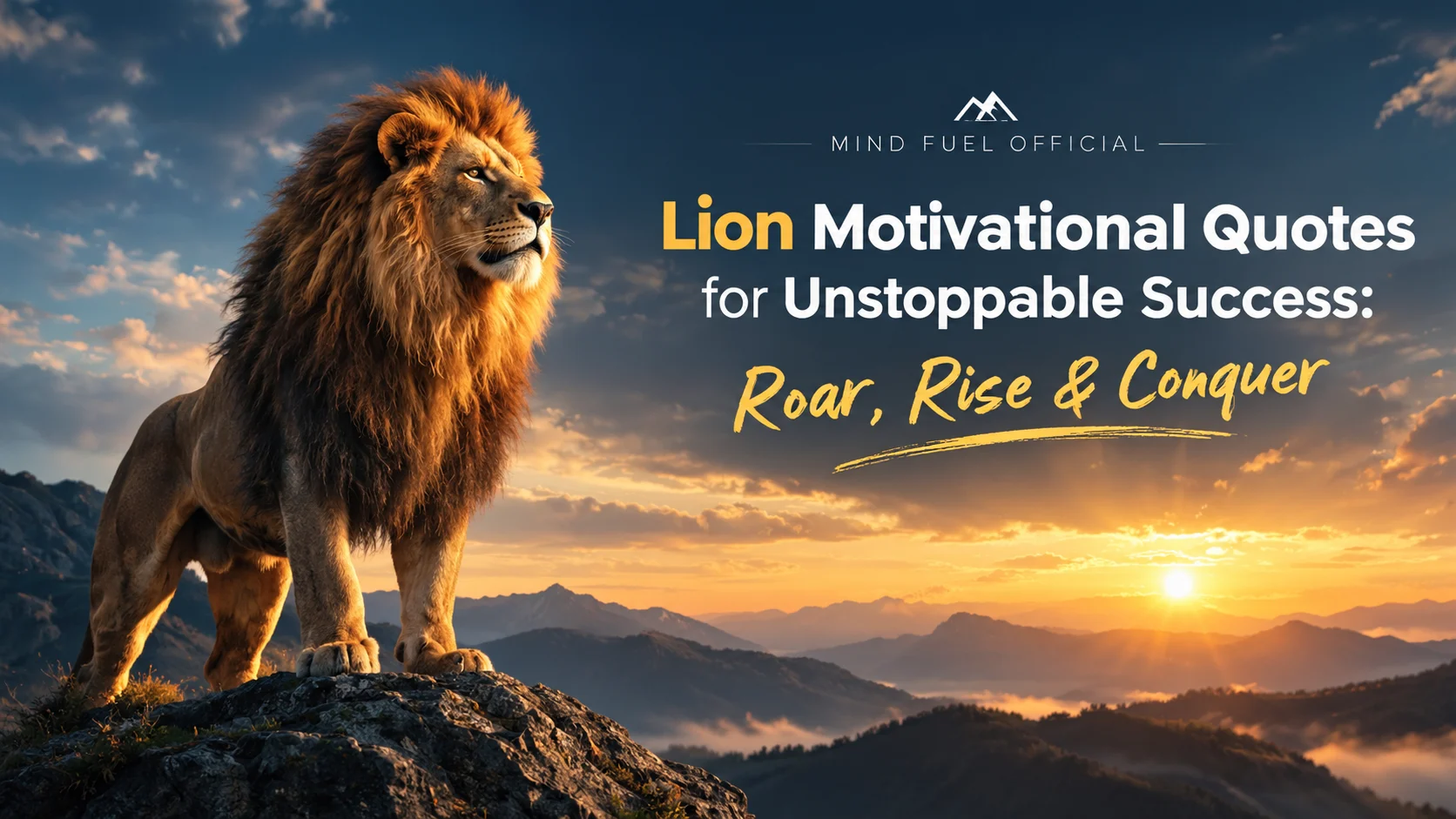 Lion motivational quotes for unstoppable success